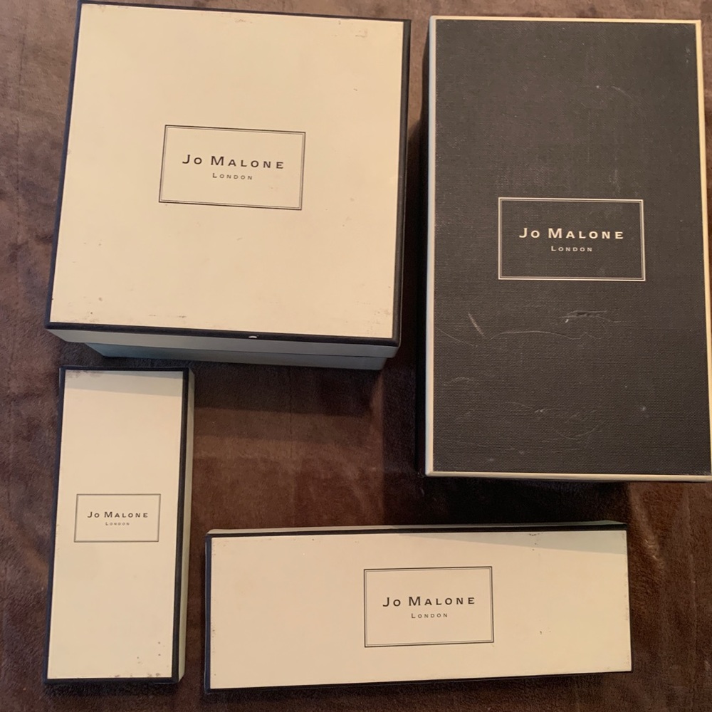 4 Piece Jo Malone Storage Boxes Jewelry Fragrance